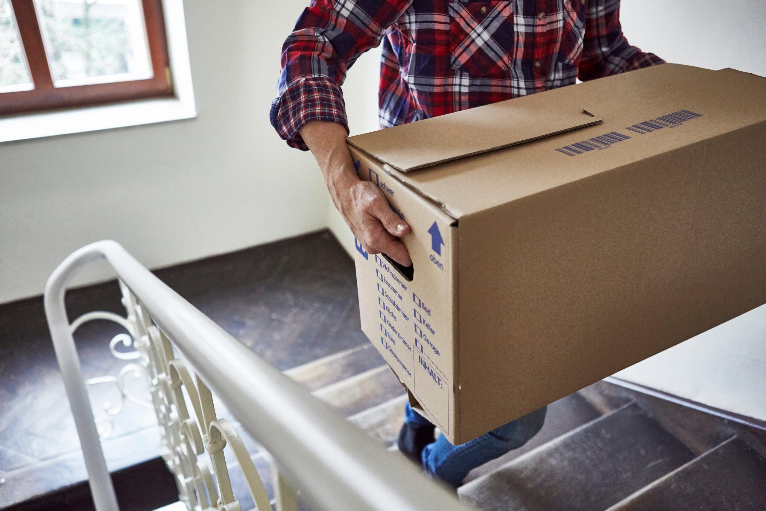 Man carrying a box